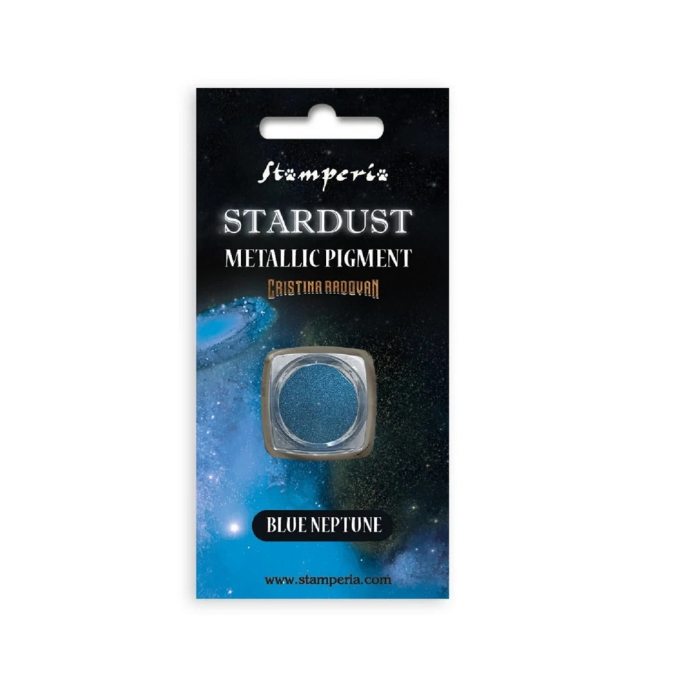Stamperia Metalický pigment Stardust blue neptune