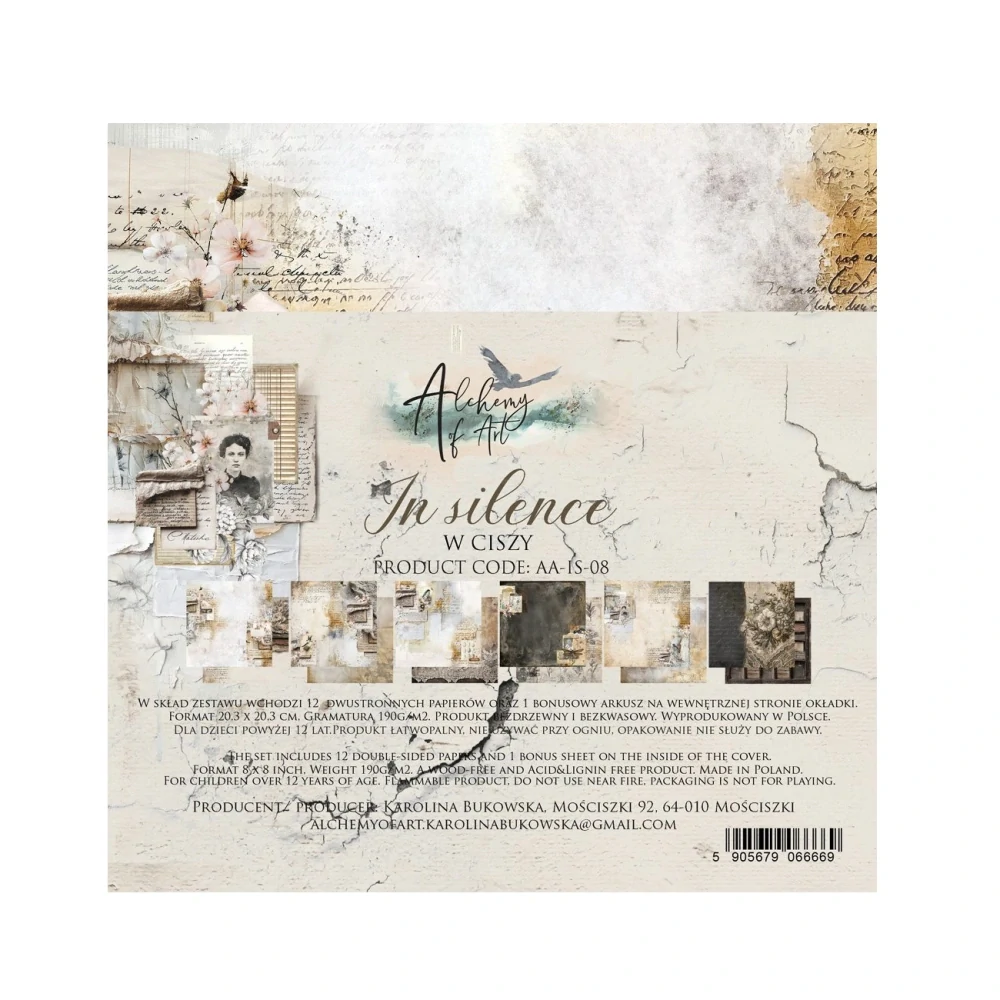Alchemy of Art Scrapbook papier In Silence 8x8
