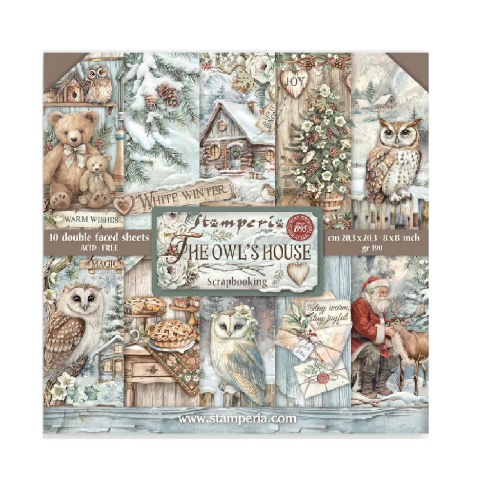 Stamperia Scrapbook papier – The Owl's House 8x8