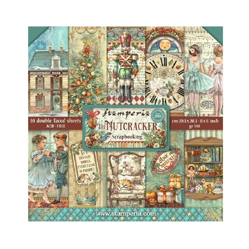 Stamperia Scrapbook papier – Nutcracker 8x8