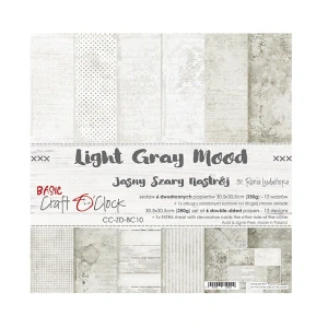 Craft O´ Clock Scrapbook papier - Light Gray Mood 12x12