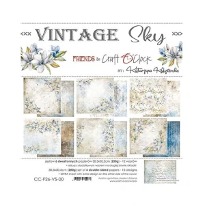  Scrapbook papier - Vintage Sky 12x12 - Craft O’Clock