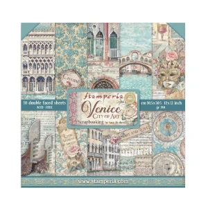 Stamperia Scrapbook papier – Venice City of Art 12x12