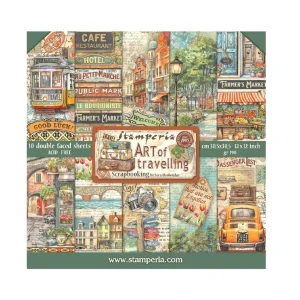Stamperia Scrapbook papier – Art of Travelling 12x12