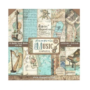 Stamperia Scrapbook papier – Music 12x12