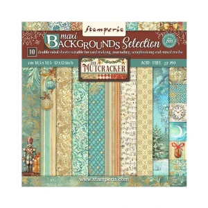 Stamperia Scrapbook papier – Nutcracker Backgrounds 12x12