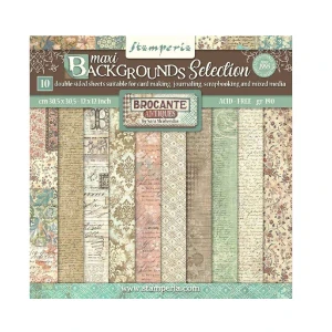Stamperia Scrapbook papier – Brocante Antiques Backgrounds 12x12