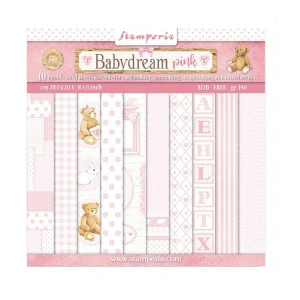 Stamperia Scrapbook papier – Baby Dream 12x12