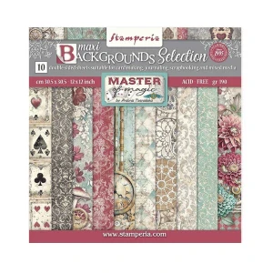 Stamperia Scrapbook papier – Master of Magic Backgrounds 12x12