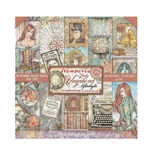 Stamperia Scrapbook papier – Lady Vagabond Lifestyle 12x12