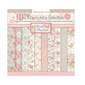 Stamperia Scrapbook papier – Rose Parfum Backgrounds 12x12