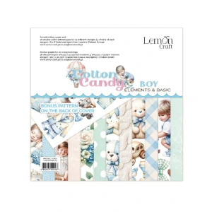 Lemoncraft Scrapbook papier doplnkový Cotton Candy Boy 8x8
