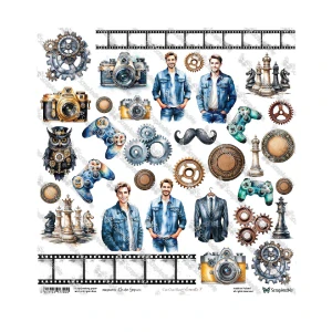 ScrapAndMe Scrapbook papier Elements 7 -  kusový