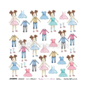 ScrapAndMe Scrapbook papier Beauties add ons 2 -  kusový