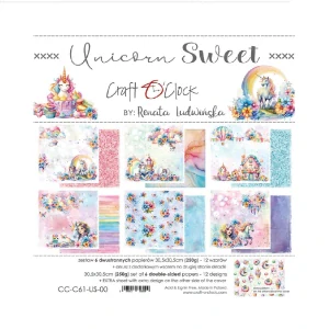 Craft O´ Clock Scrapbook papier - Unicorn Sweet 12x12