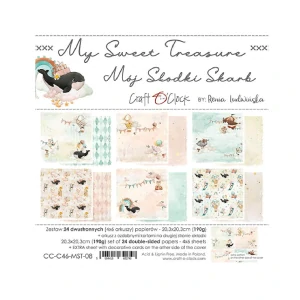 Craft O´ Clock Scrapbook papier - My Sweet Treasure 8x8