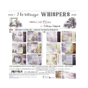 Craft O´ Clock Scrapbook papier - Heritage Whispers 8x8 Mix