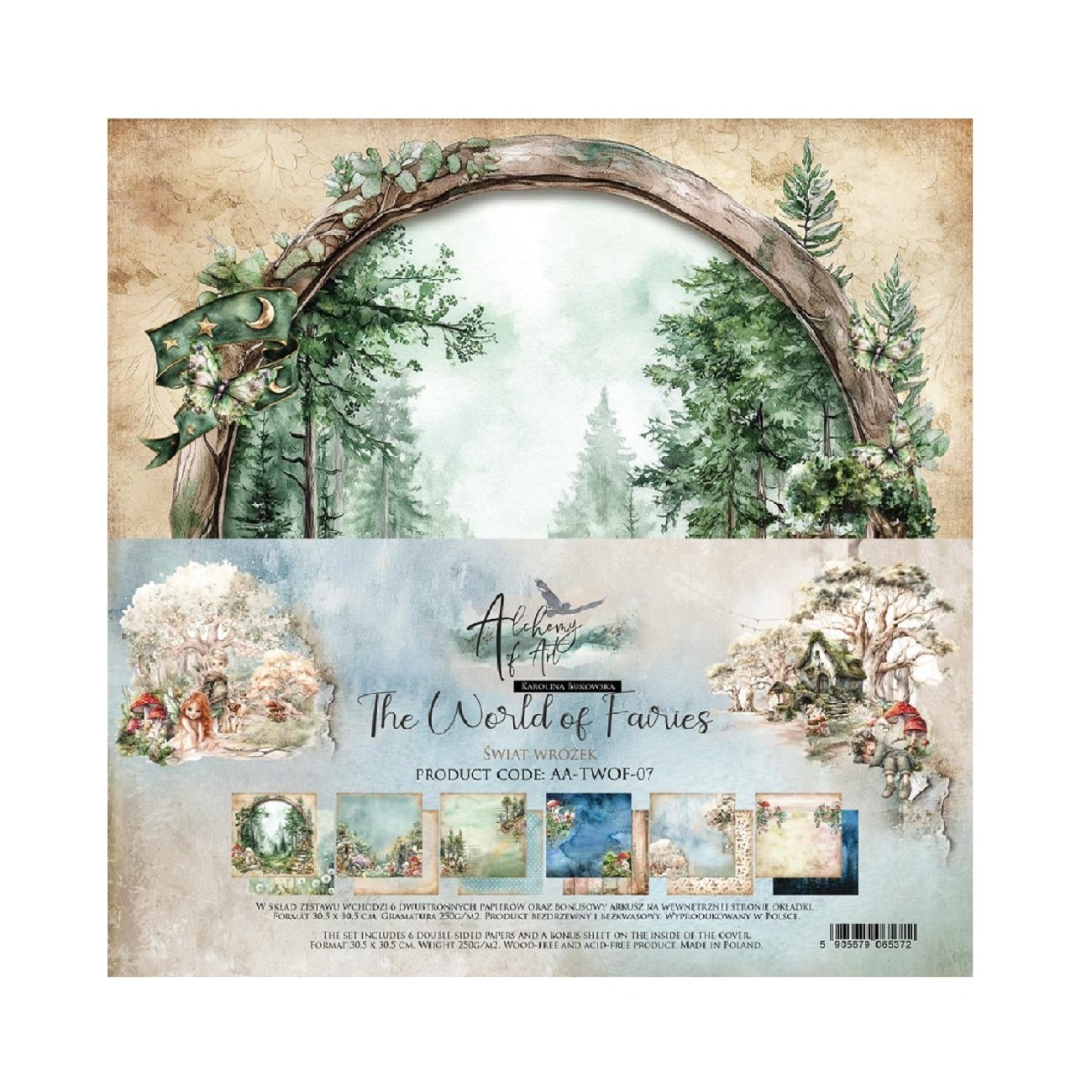 Alchemy of Art Scrapbook papier The World of Fairies 12x12