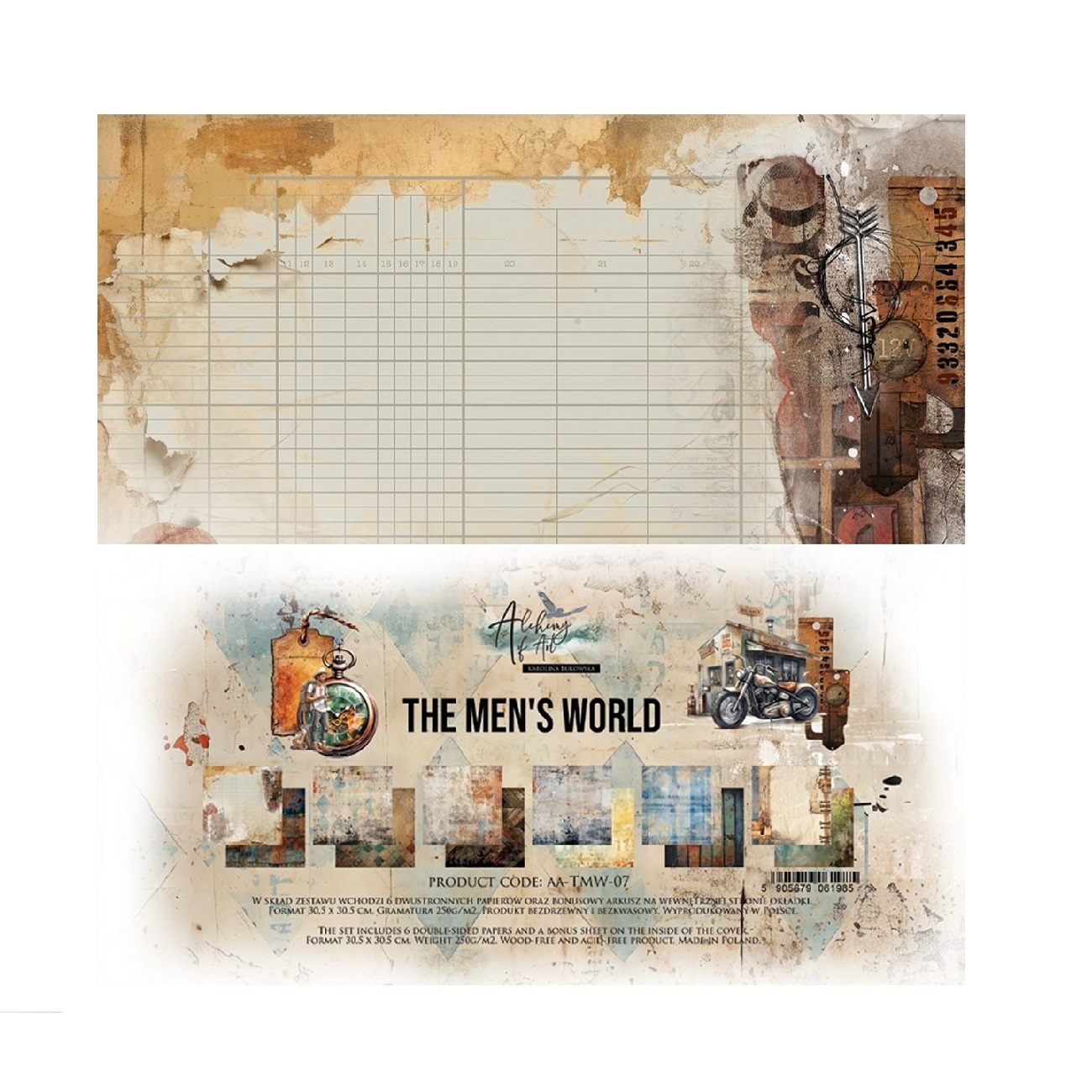 Alchemy of Art Scrapbook papier The Men’s World 12x12