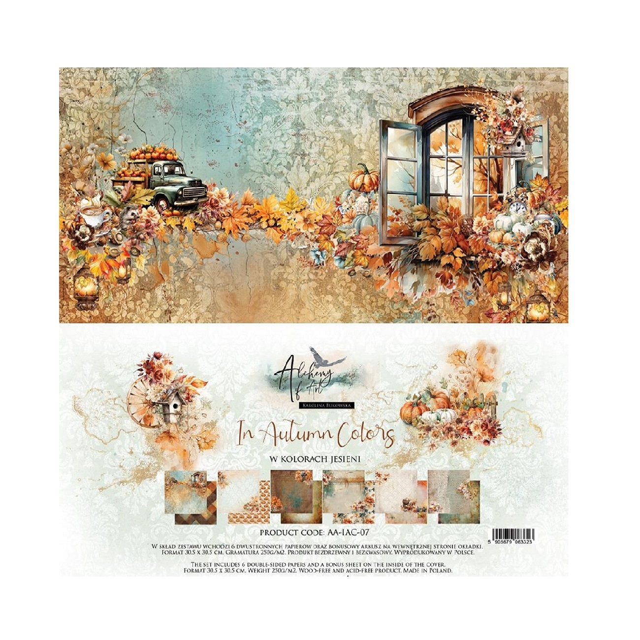 Alchemy of Art Scrapbook papier In Autumn Colors 12x12