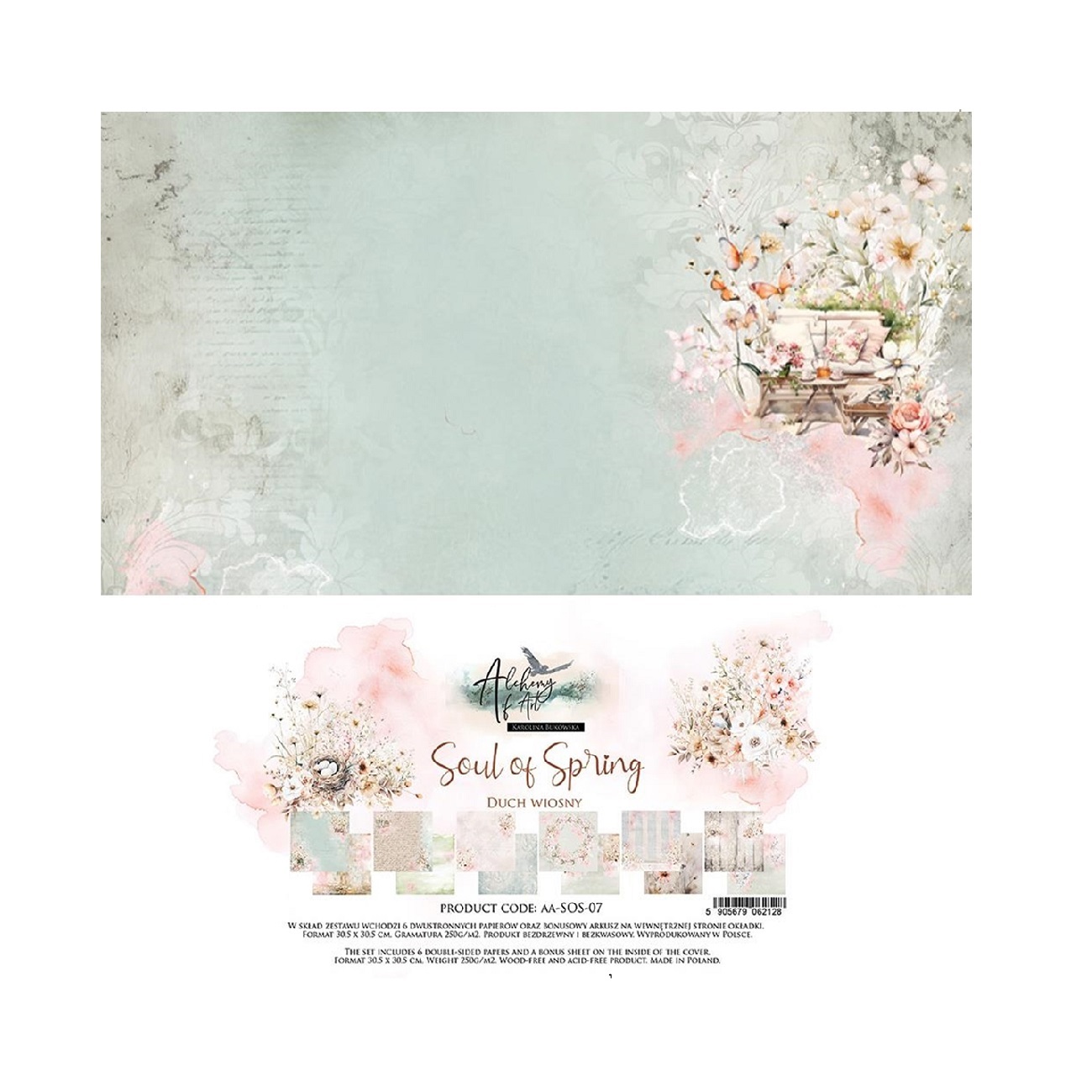 Alchemy of Art Scrapbook papier Soul of Spring 12x12