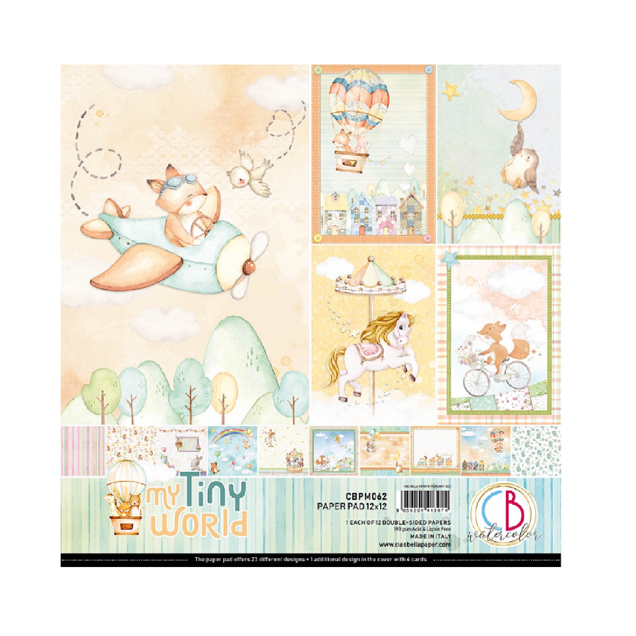 Ciao Bella Scrapbook papier My Tiny World 12x12