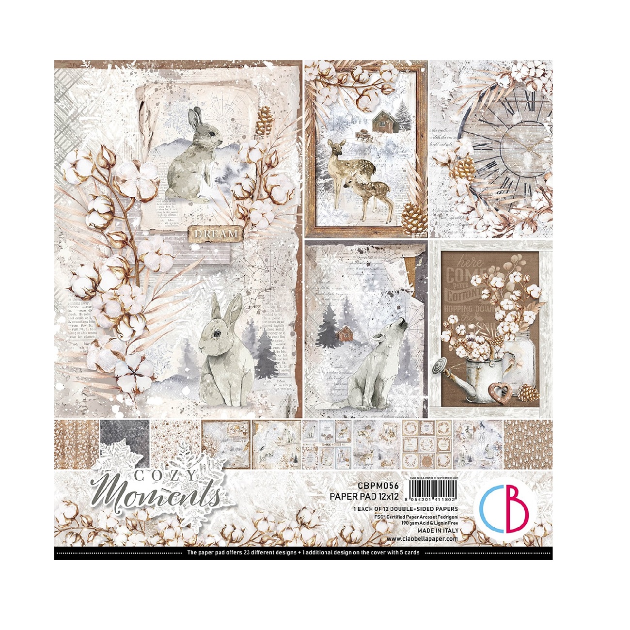 Ciao Bella Scrapbook papier Cozy Moments 12x12