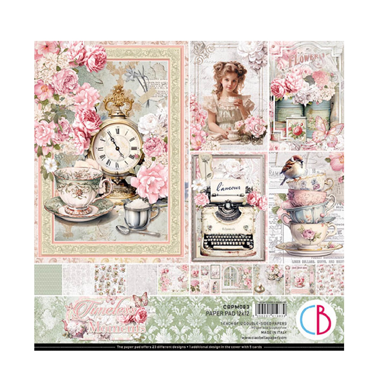 Ciao Bella Scrapbook papier Timeless Moments 12x12