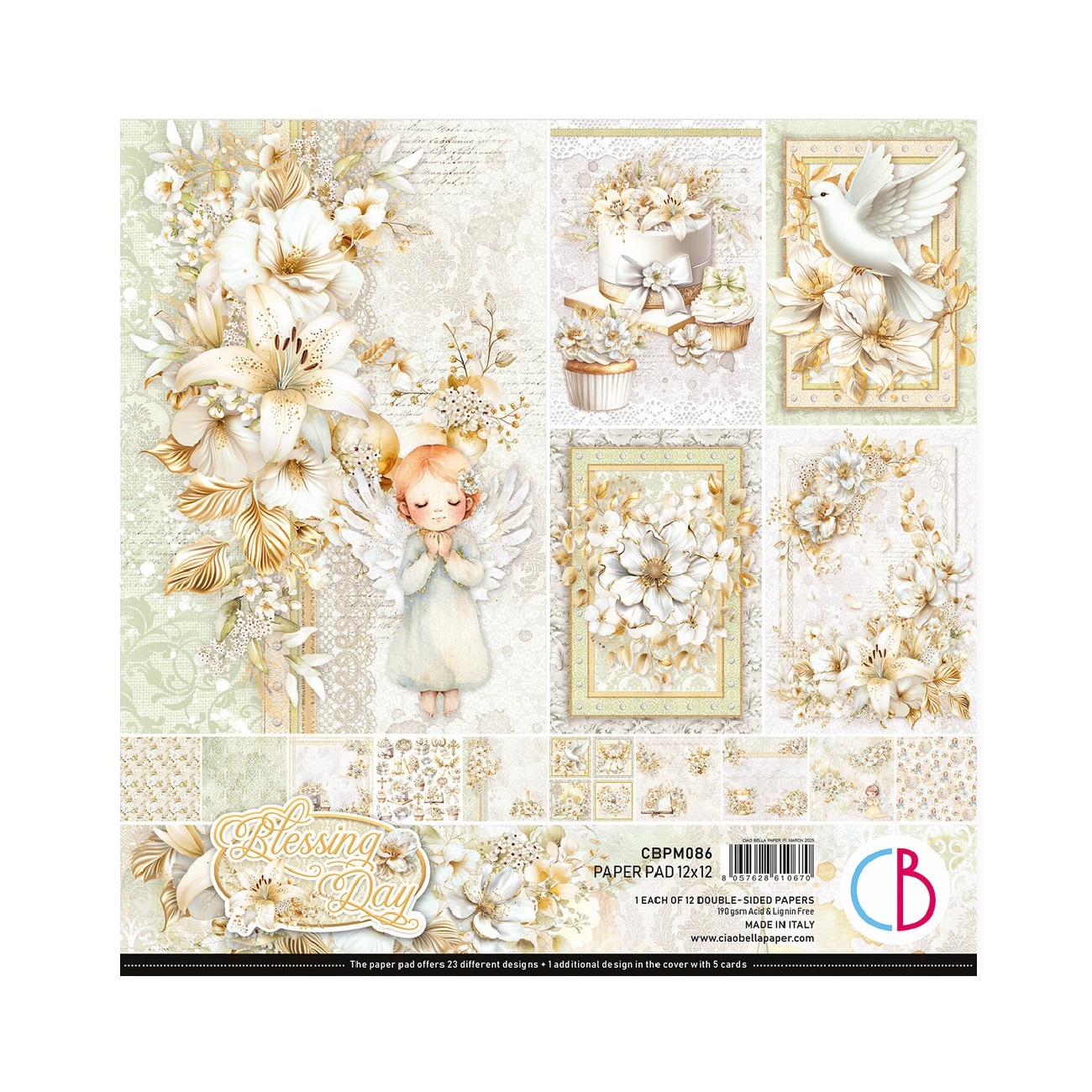 Ciao Bella Scrapbook papier Blessing Day 12x12