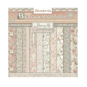 Stamperia Scrapbook papier – You and Me Backgrounds 12x12