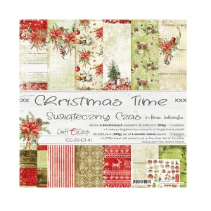 Scrapbook papier Christmas Time - 12x12 - Craft O´ Clock