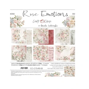 Craft O´ Clock Scrapbook papier - Rose Emotions  12x12