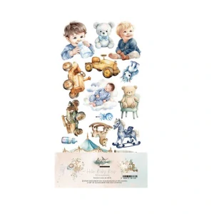 Alchemy of Art Scrapbook papier Hello Baby Boy  6x12