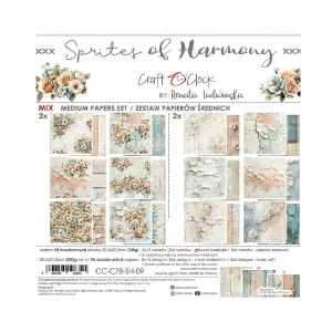 Craft O´ Clock Scrapbook papier - Sprites of Harmony 8x8 Mix