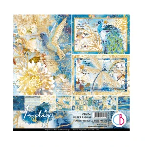Ciao Bella Scrapbook papier Indigo 8x8