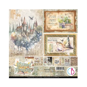Ciao Bella Scrapbook papier Wizard Academy 8x8