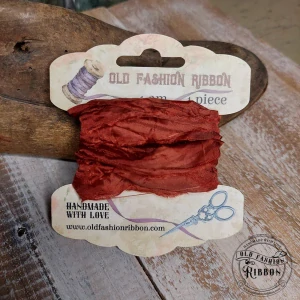 Old Fashion saténová stuha 29 Rusty Brown