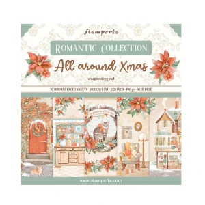 Stamperia Scrapbook papier – All around Xmas 8x8