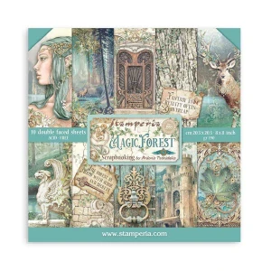 Stamperia Scrapbook papier – Magic Forest 8x8