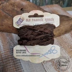 Old Fashion saténová stuha 02 Chocolate