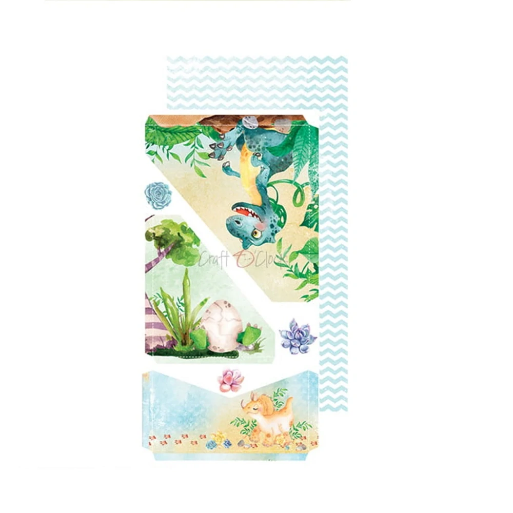 Craft O´ Clock Scrapbook papier - Dino Adventures Junk Journal 6x12