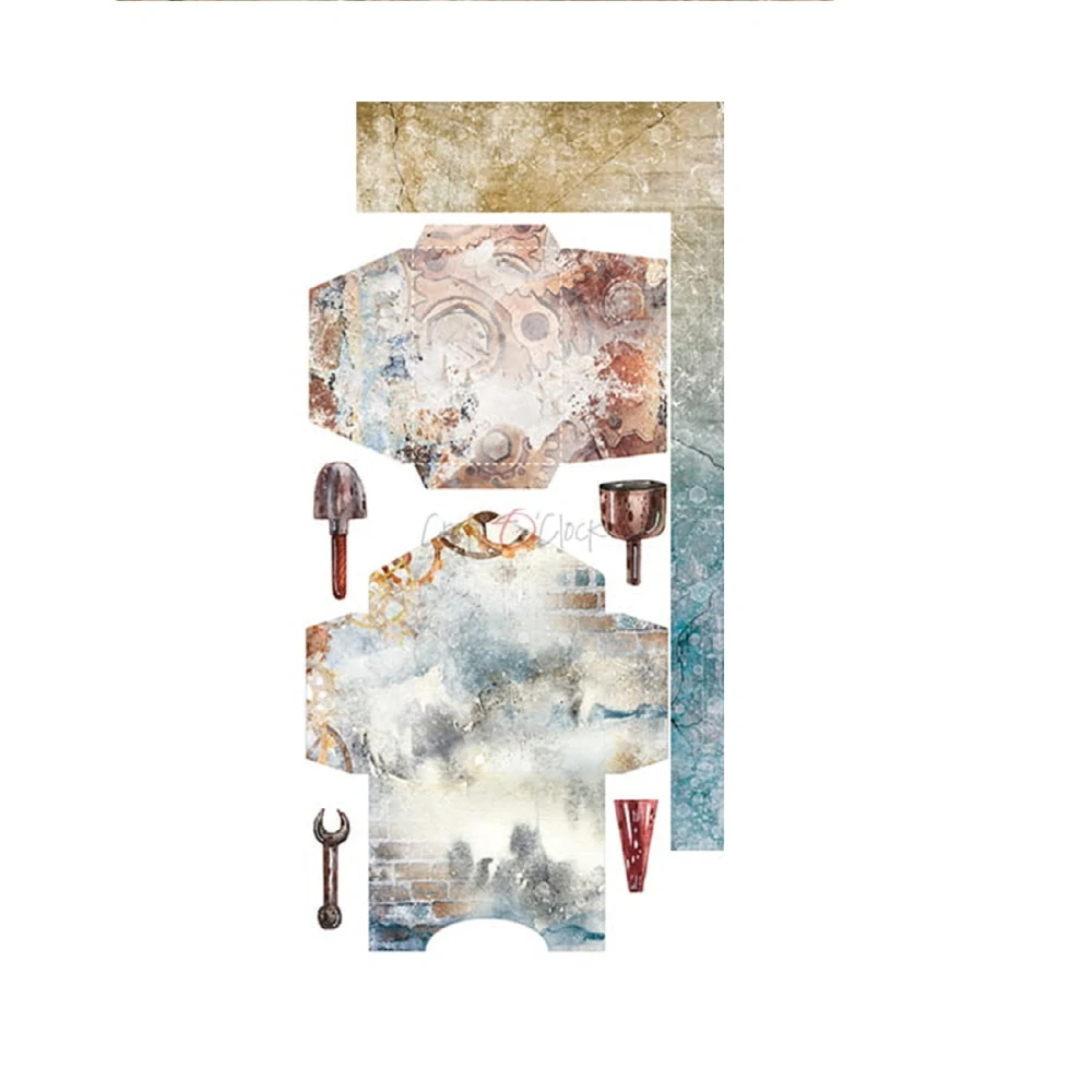 Craft O´ Clock Scrapbook papier - Robots Adventures Junk Journal 6x12