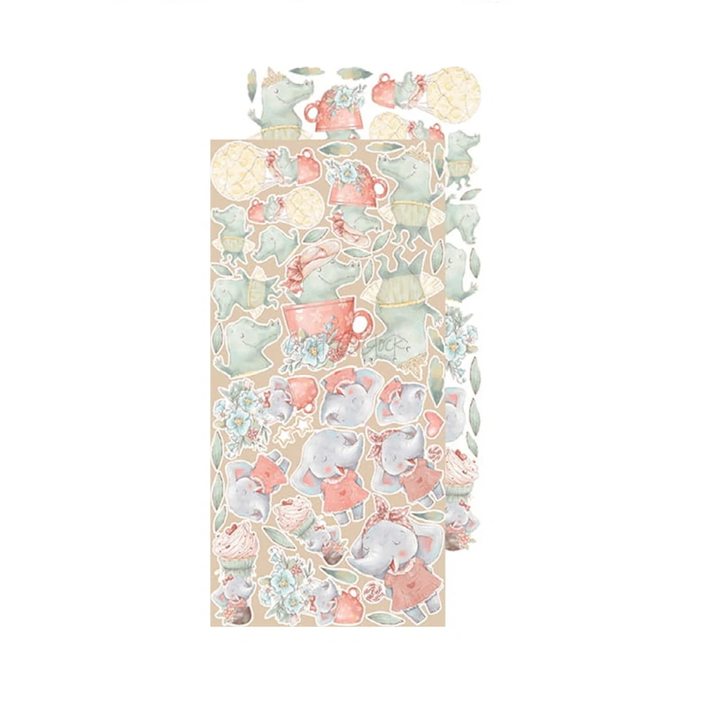 Craft O´ Clock Scrapbook papier - Safari Friends 6x12