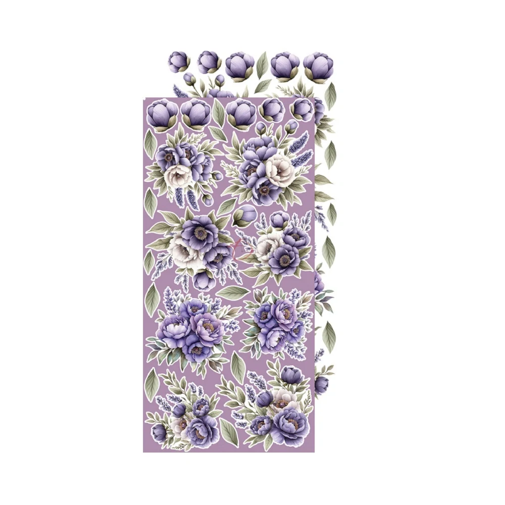 Craft O´ Clock Scrapbook papier - Heritage Whispers Flowers 6x12