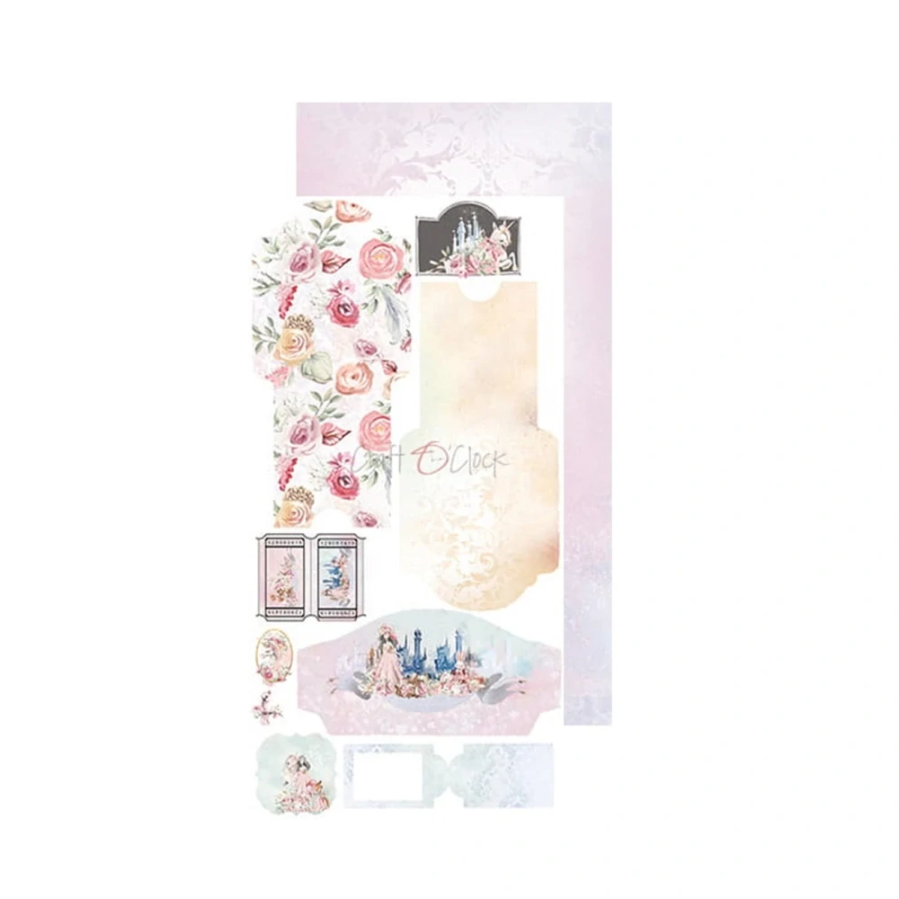 Craft O´ Clock Scrapbook papier - Princess Adventures 6x12 Junk Journal