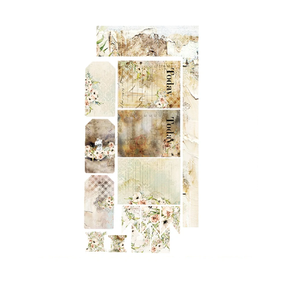 Craft O´ Clock Scrapbook papier - Blooming Retread 6x12