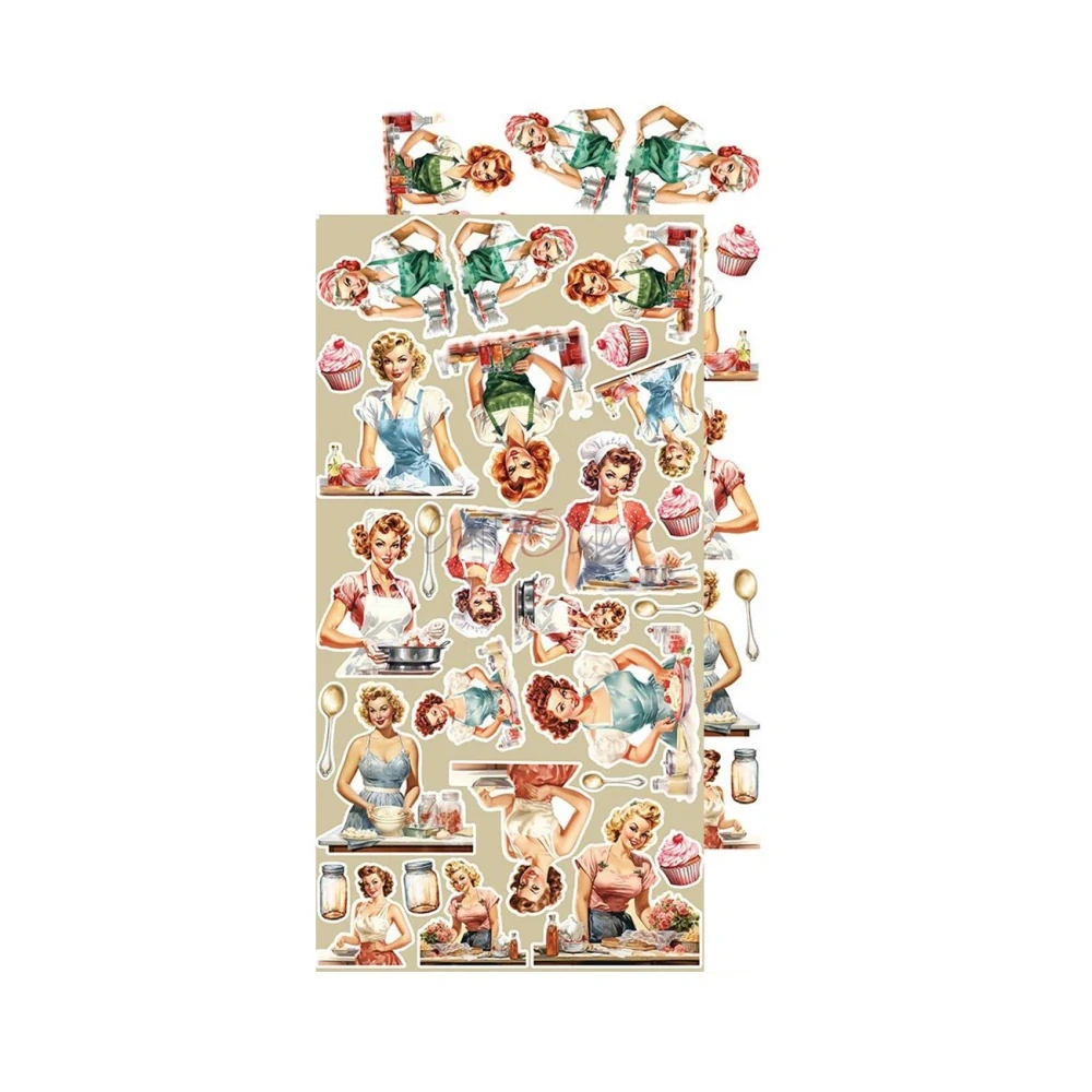 Craft O´ Clock Scrapbook papier - Kitchen Mode 6x12 Mix