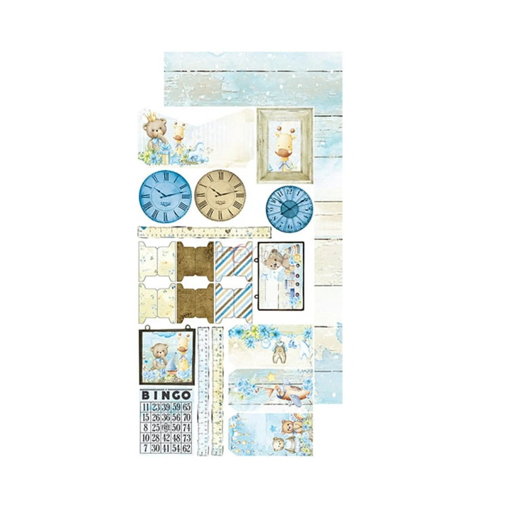 Craft O´ Clock Scrapbook papier - Hello Little Boy 6x12