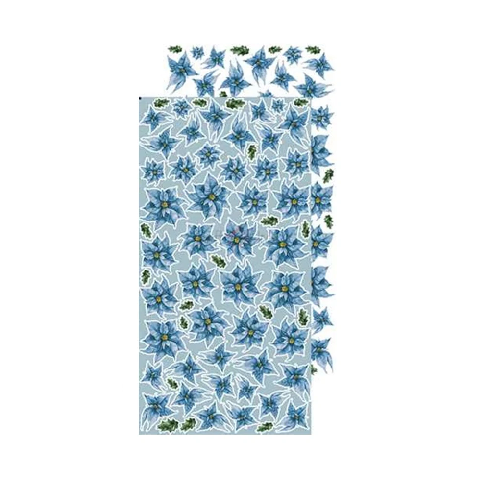 Craft O´ Clock Scrapbook papier - Winter Morning Flowers6x12