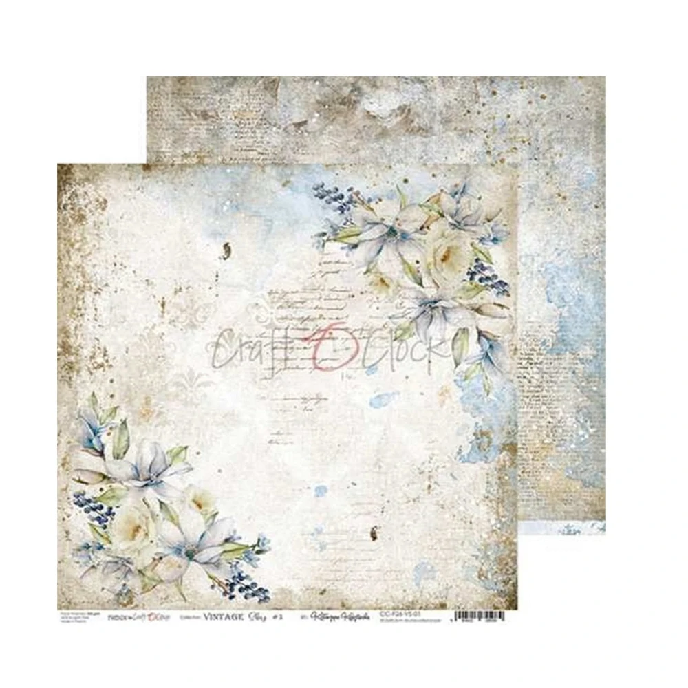 Scrapbook papier - Vintage Sky 6x6 - Craft O’Clock